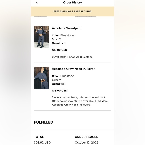 ALO Yoga Accolade Set Medium - Bluestone - Picture 2 of 9